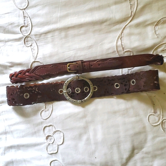 Brown Leather Belts - Picture 1 of 5